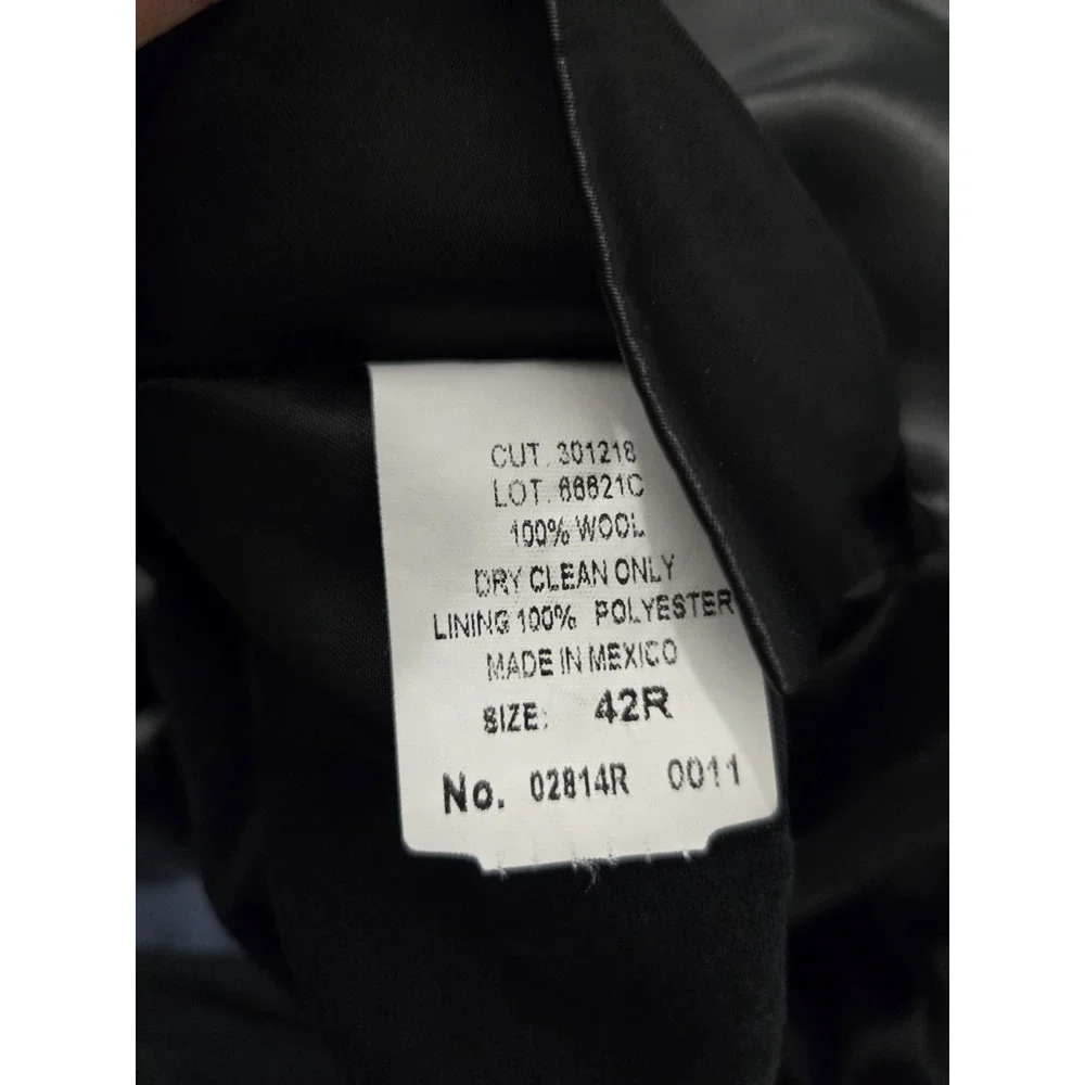 Chaps Ralph‎ Lauren Overcoat Mens 42R Gray Herringbone 100% Wool Trench Coat...